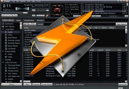 Winamp - универсальный проигрыватель файлов аудио.