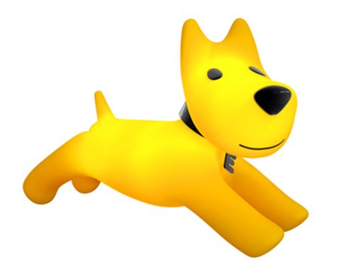Новый символ Евросети - собака терьер.