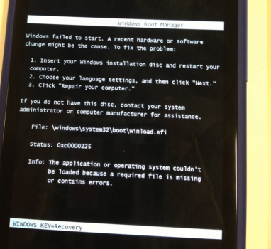 Смартфон на Windows Phone попросил у пользователя установочный диск.