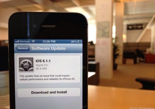 Обновление iOS 6.1.1.