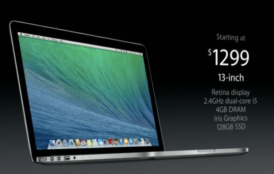 Цена на ноутбуки Macbook Pro на Intel Haswell.