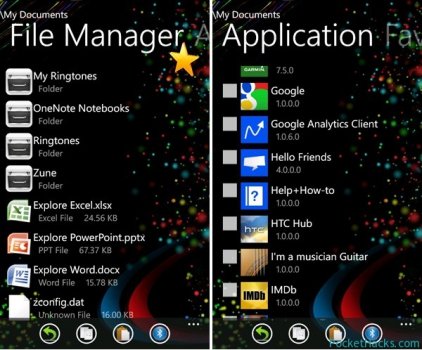 Windows Phone File Manager.