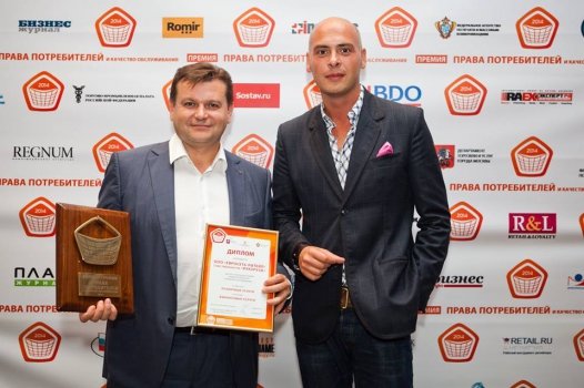 «Евросети» получила премию «Права потребителей и качество обслуживания – 2014» за торговую марку «Кукуруза».