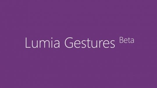 Microsoft Releases Lumia Gestures.