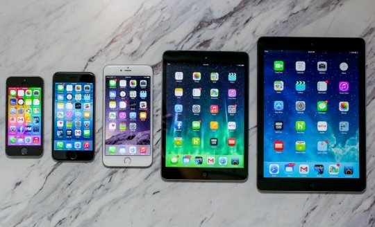 Мобильные устройства Apple.