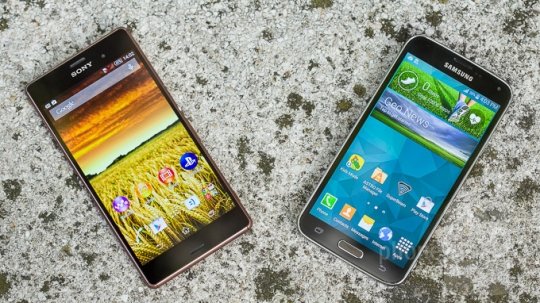 Sony Xperia Z3 vs Samsung Galaxy S5.