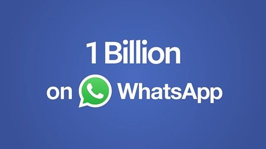 WhatsApp перешагнул рубеж в 1 млрд пользователей.