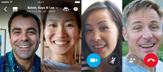 В мобильном приложении Skype заработали групповые видеозвонки.