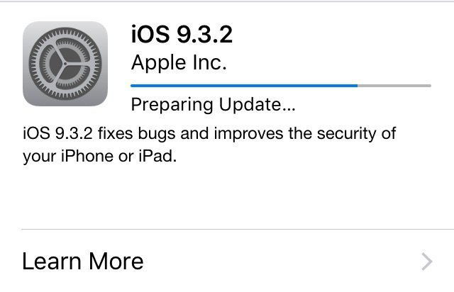 iOS 9.3.2.