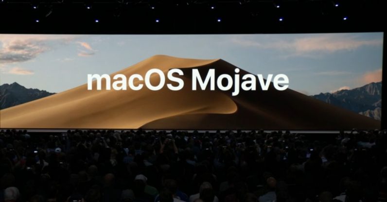 macOS 10.14 Mojave.