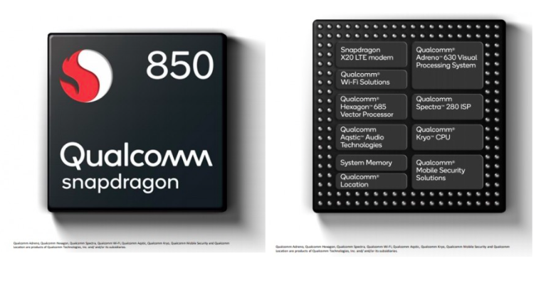 Qualcomm Snapdragon 850.