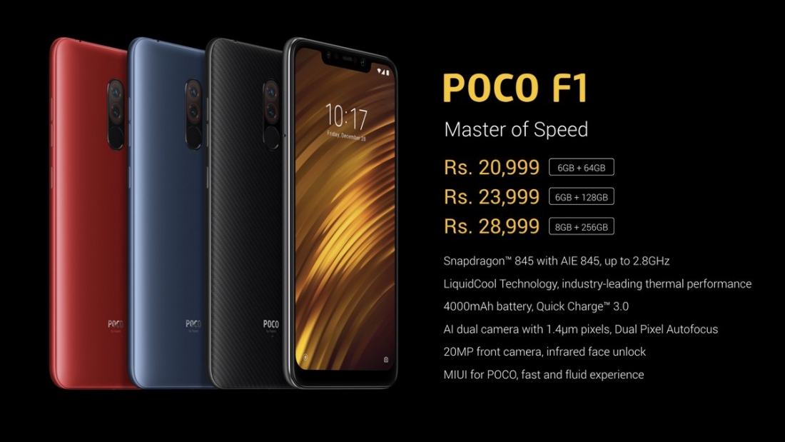 Xiaomi представила флагманский смартфон с низкой ценой Poco F1.
