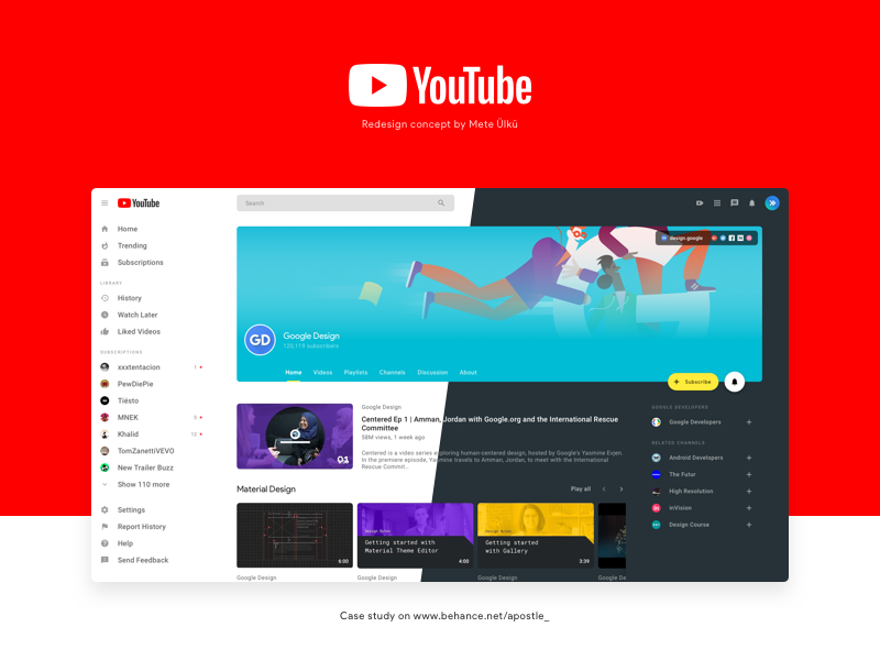 Google анонсировала редизайн YouTube: он заработает в марте.