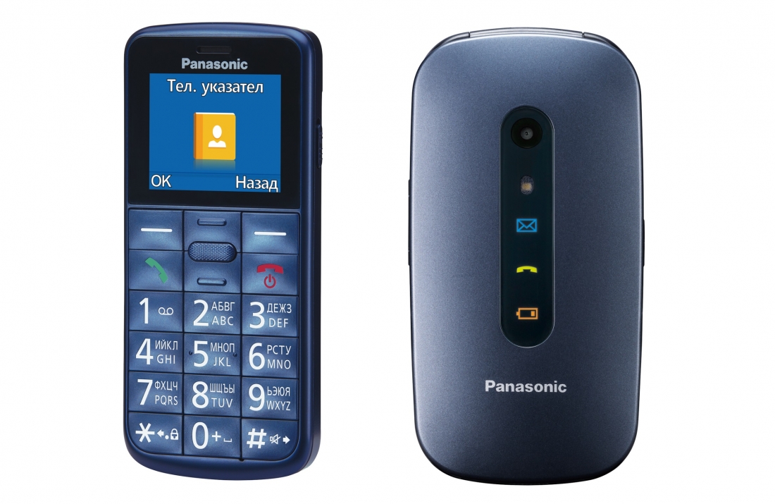 Panasonic представила в России два кнопочных телефона.