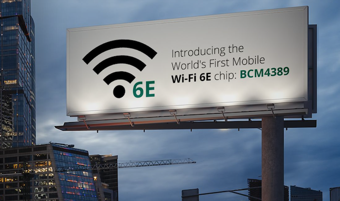 Broadcom анонсировала первый в мире чип Wi-Fi 6E.