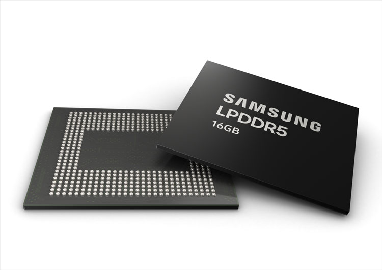 Samsung объявила о начале массовых поставок памяти LPDDR5 для смартфонов.