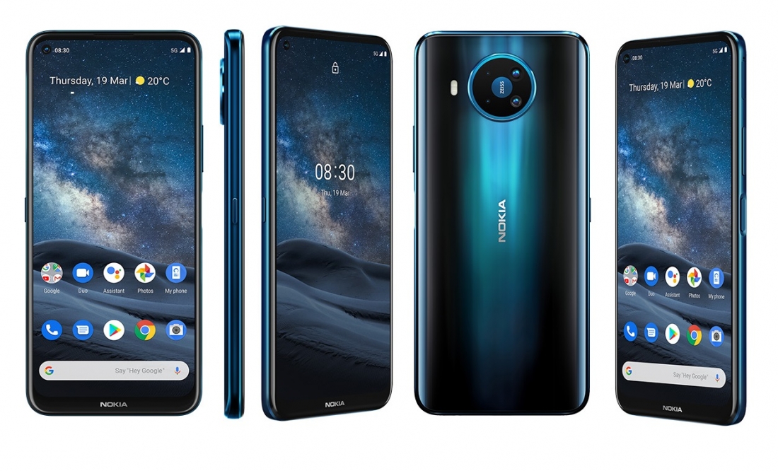 Представлены смартфоны Nokia 8.3, Nokia 5.3 и Nokia 1.3.