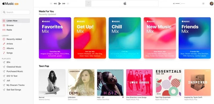 Компания Apple запустила фирменный музыкальный Apple Music в принципиально новом дизайне.