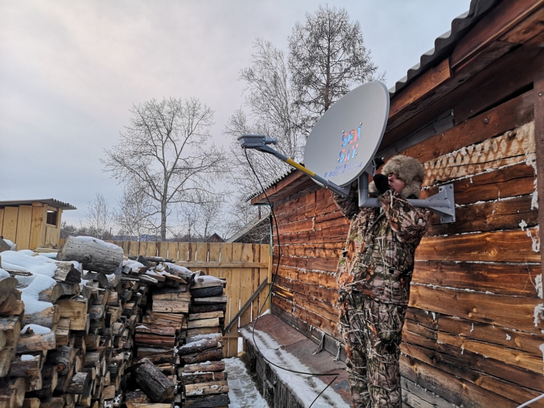 Спутниковый интернет заработал  в селах Тунгиро-Олёкминского района Забайкальского края.