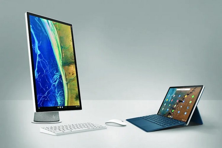 HP анонсировала 24-дюймовый монитор, гибридный планшет и моноблок на Chrome OS.