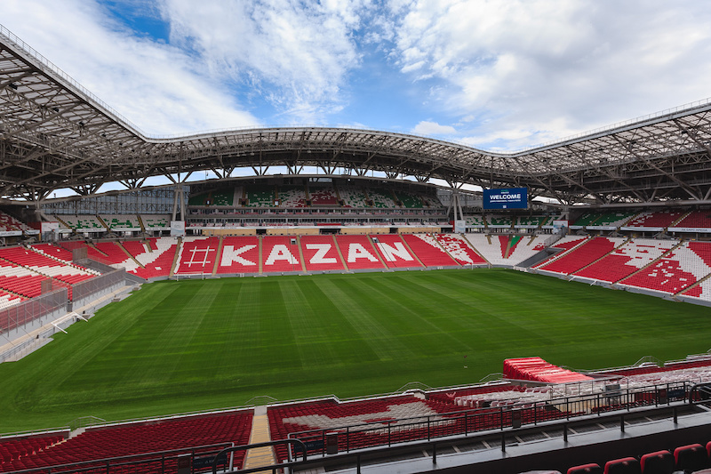 Челябинцы поддержали футболистов на матче ЧМ-2022 в Казани.