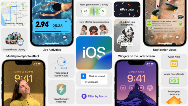 Apple анонсировала iOS 16: обновлённые интерфейсы, экран блокировки и не только.