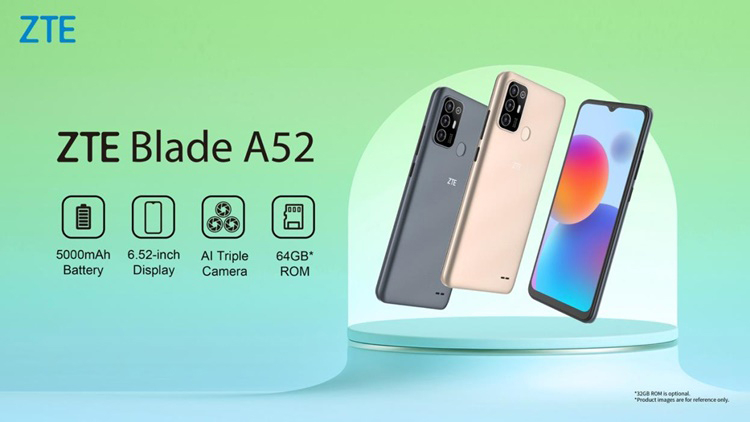 ZTE представила недорогие смартфоны Blade A52 и Blade A72: характеристики и цены.