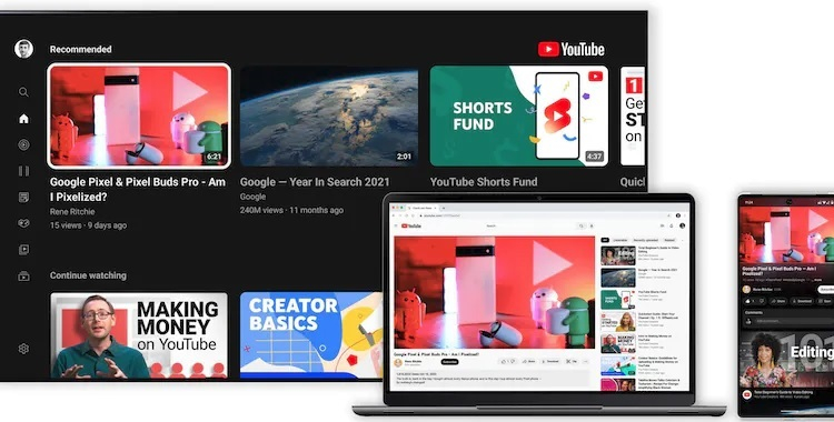 Представлен новый пользовательский интерфейс YouTube: перечень нововведений.