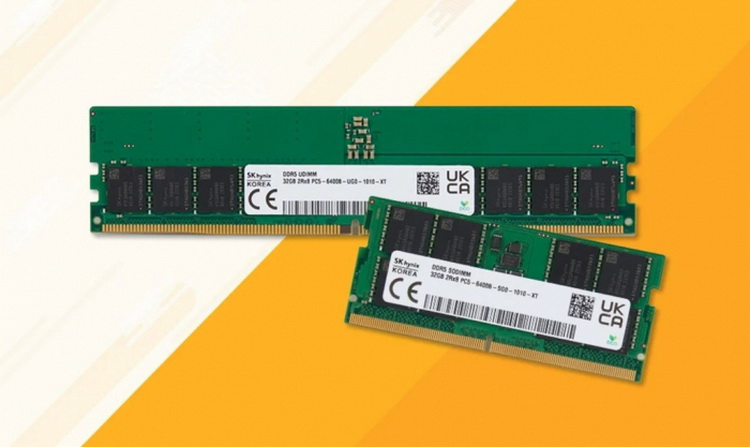 Представлена сверхскоростная память DDR5 для настольных компьютеров и ноутбуков.