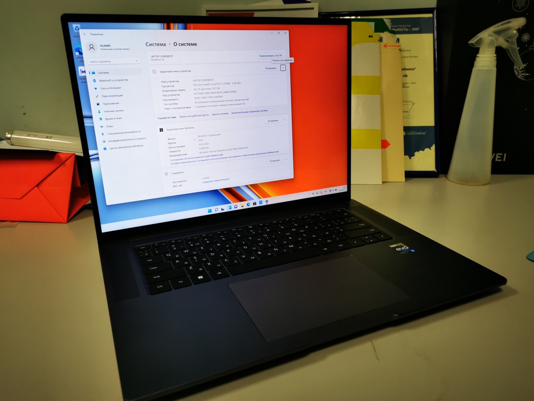 Обзор ноутбука Huawei MateBook 16s с Intel Core i7-12700H и Windows 11.