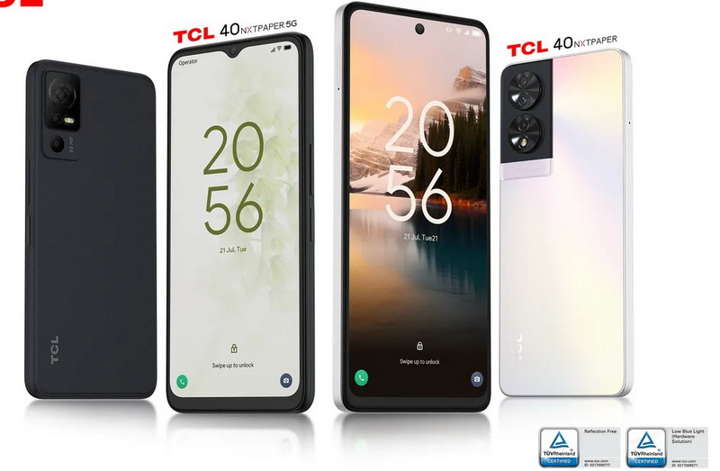 TCL представила новые смартфоны TCL 40 NxtPaper с минимальной нагрузкой на зрение.