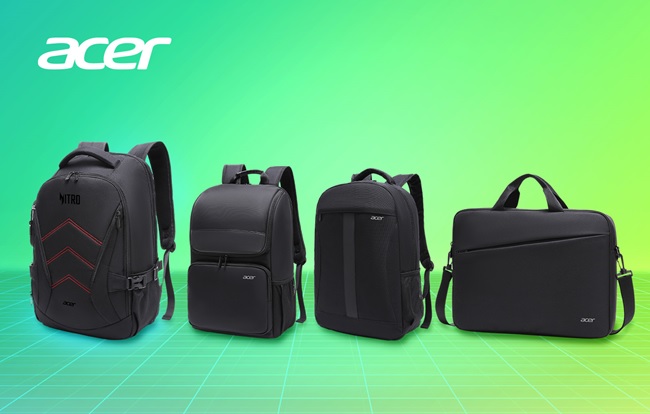 В России начали продавать новые компьютерные рюкзаки и сумки от Acer.