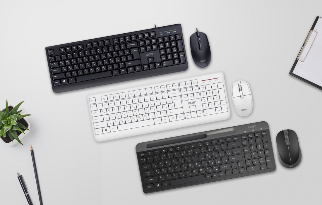 Acer анонсировала новые комплекты клавиатур и мышей для российского рынка. Acer анонсировала новые комплекты клавиатур и мышей для российского рынка.