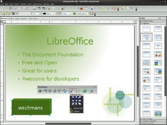Скриншот из LibreOffice.