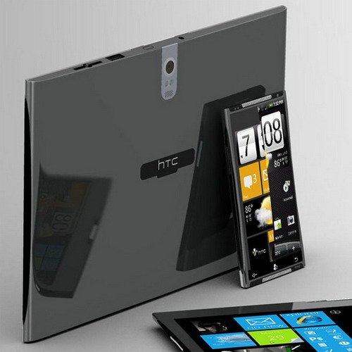 Изображение концепта планшета HTC Tube.