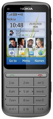 Сенсорный телефон Nokia C3 Touch and Type.